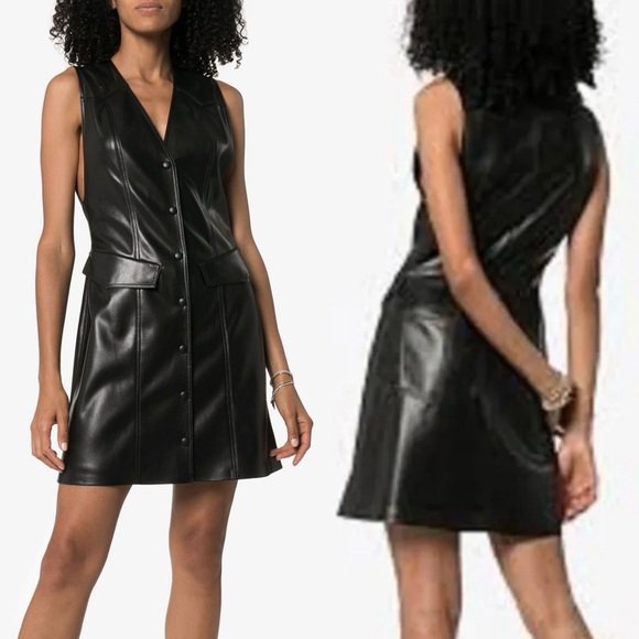 Nanushka Dresses & Skirts - Nanushka Menphi Vegan Leather Mini Dress